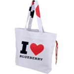 I love blueberry  Drawstring Tote Bag