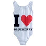 I love blueberry  Kids  Cut-Out Back One Piece Swimsuit