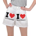 I love blueberry  Women s Ripstop Shorts