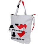 I love blueberry  Shoulder Tote Bag