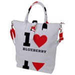 I love blueberry  Buckle Top Tote Bag