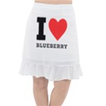 I love blueberry  Fishtail Chiffon Skirt