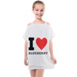 I love blueberry  Kids  One Piece Chiffon Dress