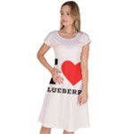 I love blueberry  Classic Short Sleeve Dress