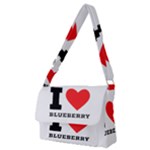 I love blueberry  Full Print Messenger Bag (M)