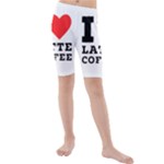 I love latte coffee Kids  Mid Length Swim Shorts