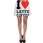 I love latte coffee Skater Skirt