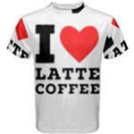 I love latte coffee Men s Cotton Tee