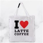 I love latte coffee Grocery Tote Bag