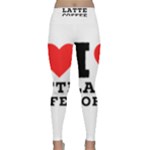 I love latte coffee Classic Yoga Leggings