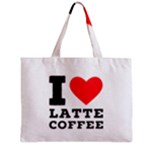 I love latte coffee Zipper Mini Tote Bag