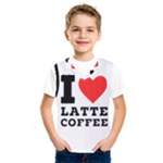 I love latte coffee Kids  Basketball Tank Top