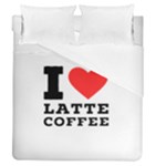 I love latte coffee Duvet Cover (Queen Size)