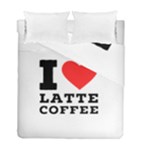 I love latte coffee Duvet Cover Double Side (Full/ Double Size)