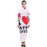 I love latte coffee Turtleneck Maxi Dress
