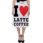 I love latte coffee Classic Midi Skirt