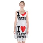 I love latte coffee Racerback Midi Dress