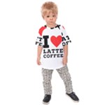 I love latte coffee Kids  Raglan Tee