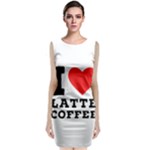 I love latte coffee Sleeveless Velvet Midi Dress