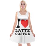 I love latte coffee Reversible Velvet Sleeveless Dress