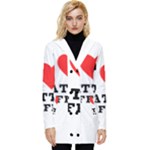 I love latte coffee Button Up Hooded Coat 