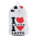 I love latte coffee Foldable Lightweight Backpack
