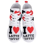 I love latte coffee Women s Lightweight High Top Sneakers