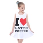 I love latte coffee Kids  Summer Dress