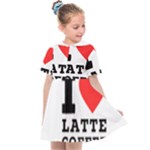 I love latte coffee Kids  Sailor Dress