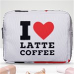 I love latte coffee Make Up Pouch (Large)