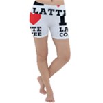 I love latte coffee Lightweight Velour Yoga Shorts