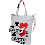 I love latte coffee Shoulder Tote Bag