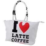 I love latte coffee Canvas Shoulder Bag