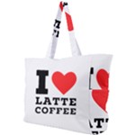 I love latte coffee Simple Shoulder Bag