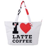 I love latte coffee Full Print Shoulder Bag