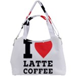 I love latte coffee Double Compartment Shoulder Bag