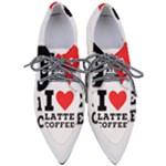 I love latte coffee Pointed Oxford Shoes