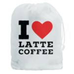 I love latte coffee Drawstring Pouch (3XL)