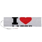 I love latte coffee Roll Up Canvas Pencil Holder (L)