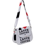 I love latte coffee Saddle Handbag