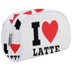 I love latte coffee Make Up Case (Medium)