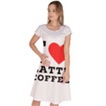 I love latte coffee Classic Short Sleeve Dress