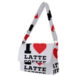 I love latte coffee Full Print Messenger Bag (M)