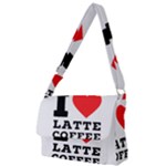 I love latte coffee Full Print Messenger Bag (L)