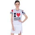 I love latte coffee Women s Sports Top