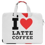 I love latte coffee MacBook Pro 16  Double Pocket Laptop Bag 