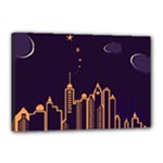 Skyscraper-town-urban-towers Canvas 18  x 12  (Stretched)