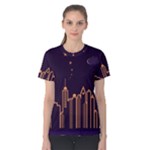 Skyscraper-town-urban-towers Women s Cotton Tee