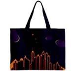 Skyscraper-town-urban-towers Zipper Mini Tote Bag