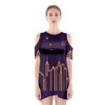 Skyscraper-town-urban-towers Shoulder Cutout One Piece Dress